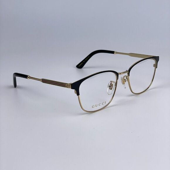 NEW Gucci GG0609OK 001 Unisex Metal Gold Black Eyeglasses - Picture 7 of 9
